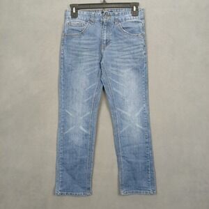 Lee Skinny Fit Jeans Womens 12 Blue Denim Cotton Stretch Mid Rise Straight Leg